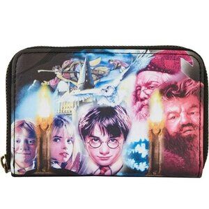 Loungefly Harry Potter Sorcerers Stone Zip Around Wallet NWT